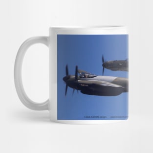 DH 98 Mosquito and Bf-109E3 fly-by Mug